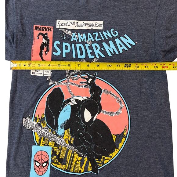 Marvel Size Sm The Amazing Spider-Man Men 25th Anniversary Issue Cover T-Shirt - Picture 6 of 6